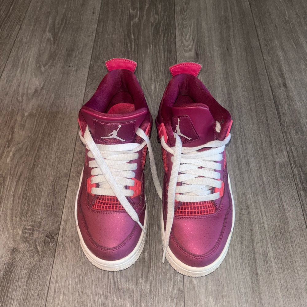 Jordan Women's Pink and White Low-Top Sneakers
